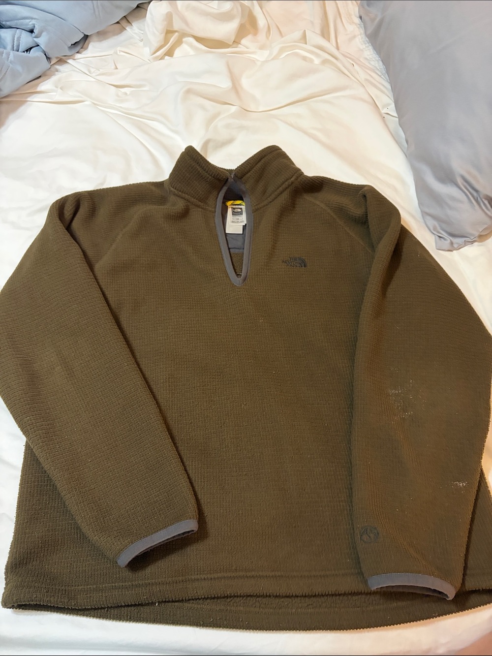 The North Face Men's Olive Zip-Front Sweater